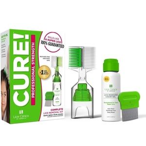 Lice Treatment Kit Safe NonToxic Complete Head & Removal Shampoo Metal Comb NWT